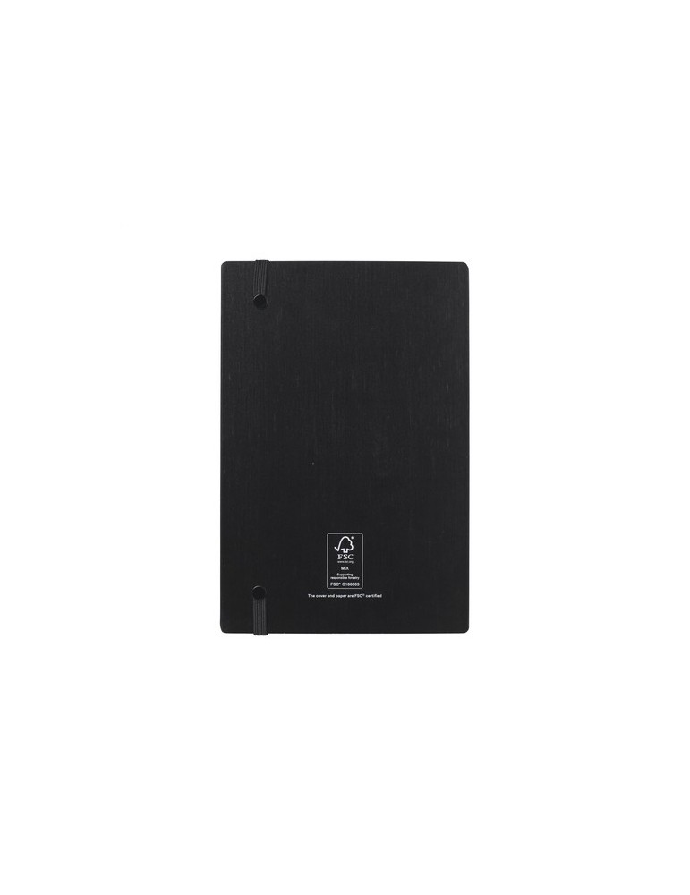 Bamboo Journal Naked Spine Notebook Black A5