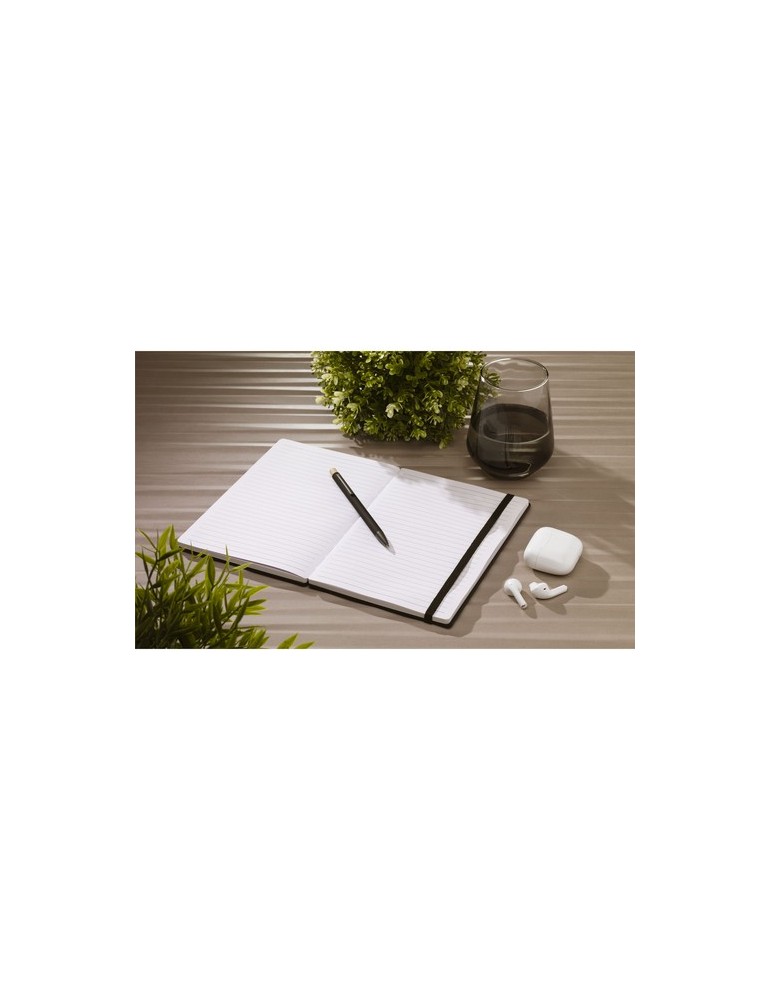 Bamboo Journal Naked Spine Notebook Black A5