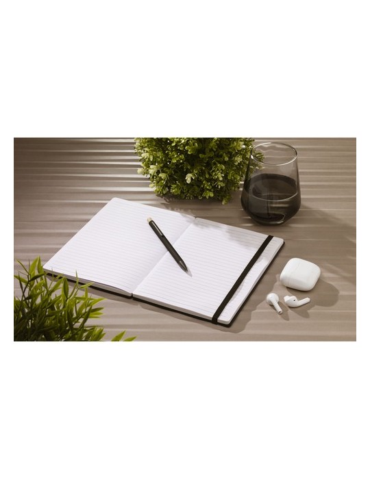 Bamboo Journal Naked Spine Notebook Black A5