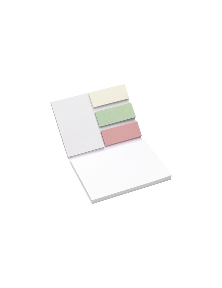 Memo Sticky Notes and Markers Recycled Paper bloc-note