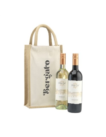 Jute Canvas Double Wine Bag sac à vin