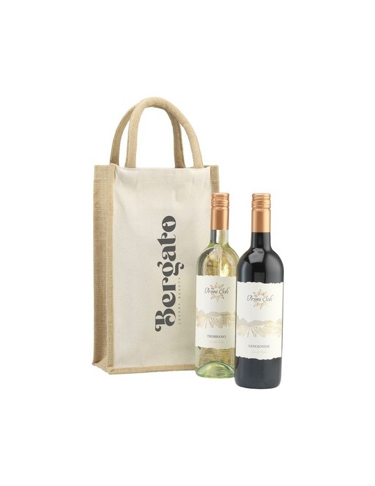 Jute Canvas Double Wine Bag sac à vin
