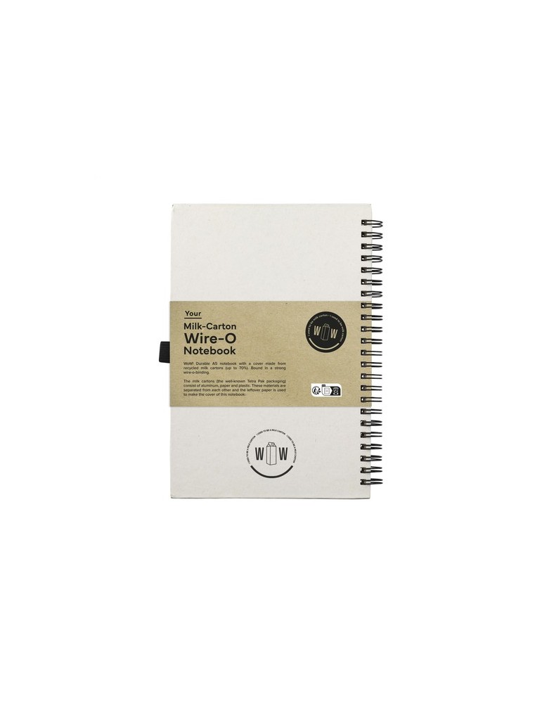 Milk-Carton Wire-O Notebook A5 bloc-notes