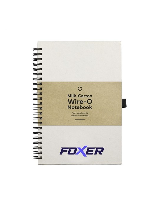 Milk-Carton Wire-O Notebook A5 bloc-notes