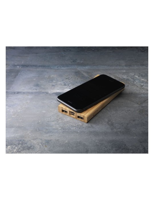 Bamboo 8000 Wireless Powerbank chargeur sans fil