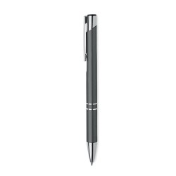 Stylo à bille  en aluminium recyclé personnalisable - BERN RA Matières : aluminium recyclé  Couleurs : titane marquage couleur é