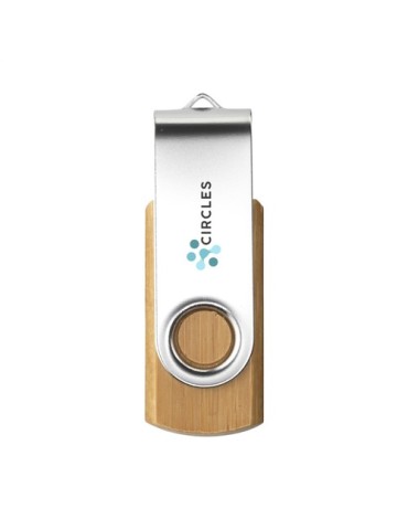 Twist Bamboo en stock clé USB 8 GB