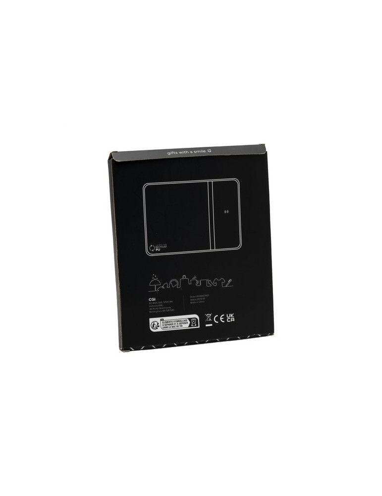 RCS Recycled Wireless Charging Mousepad tapis de