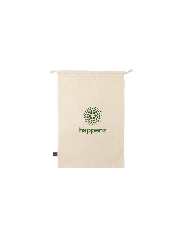 Gift Pouch Naturel GRS Recycled Cotton (150 g/m²) L