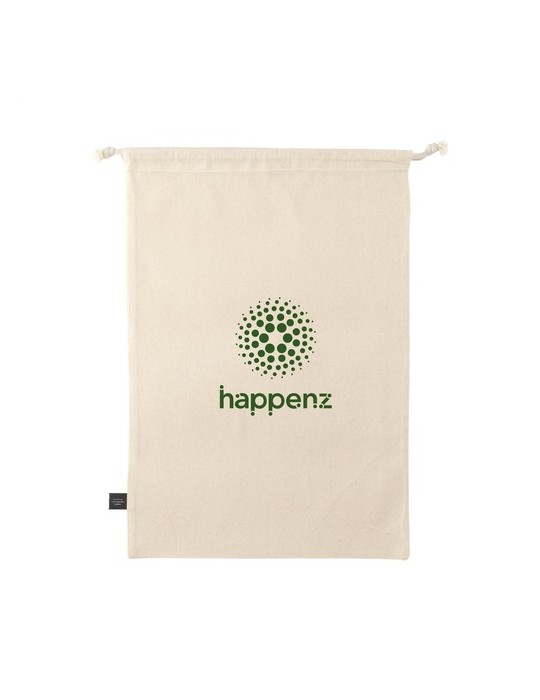 Gift Pouch Naturel GRS Recycled Cotton (150 g/m²) L