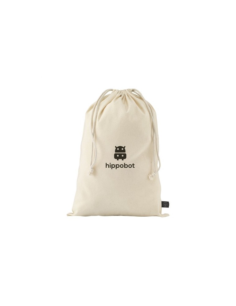 Gift Pouch Naturel GRS Recycled Cotton (150 g/m²) L