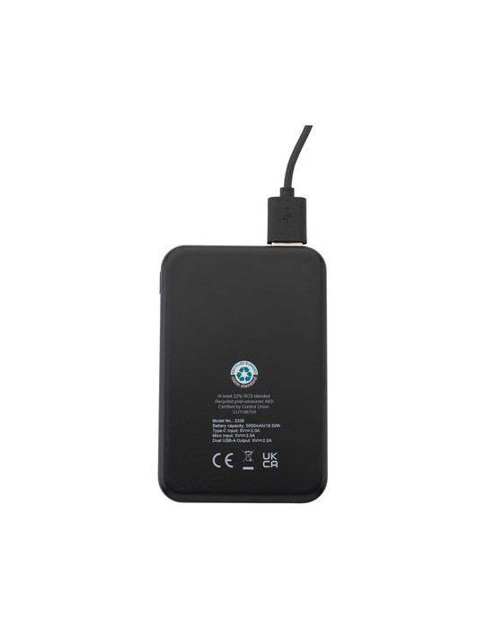 Compact 5000 RCS Recycled ABS Powerbank