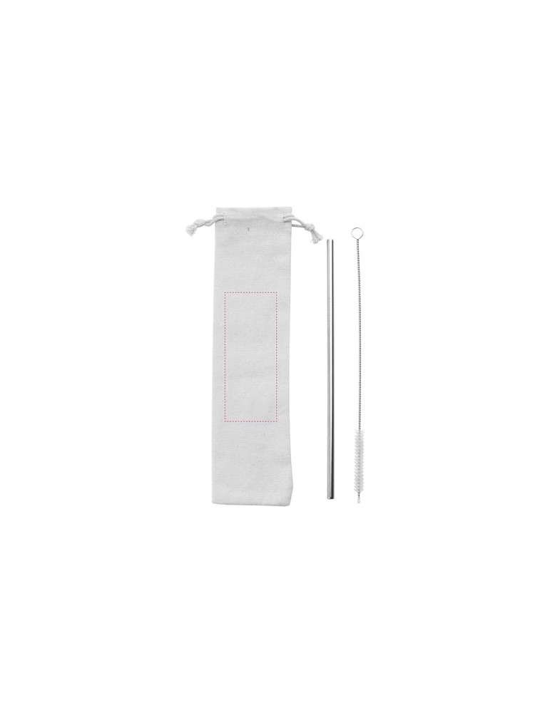 Reusable 1 piece ECO Straw Set paille acier inoxydable