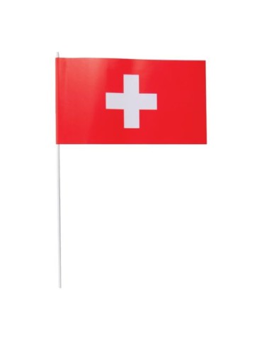 Petit drapeau Suisse Matières : papier Couleurs : blanc