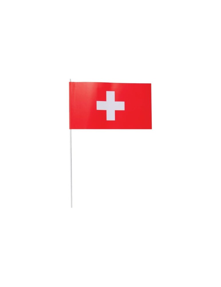 Petit drapeau Suisse Matières : papier Couleurs : blanc