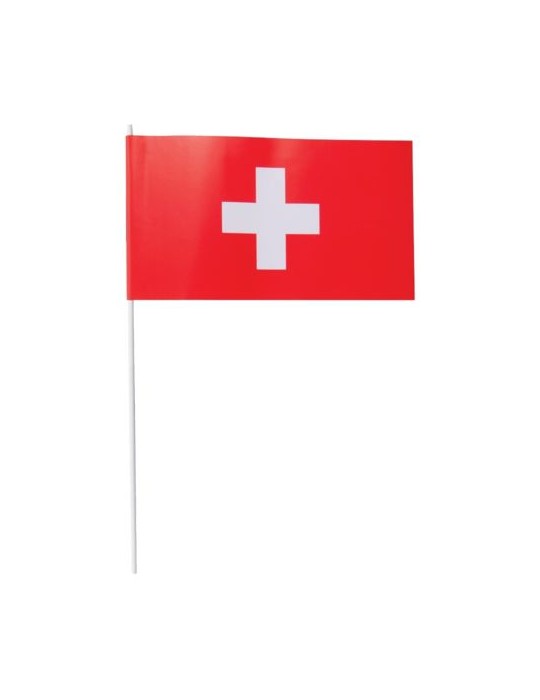 Petit drapeau Suisse Matières : papier Couleurs : blanc