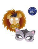 Masque en carton enfant Matières : carton Couleurs : blanc