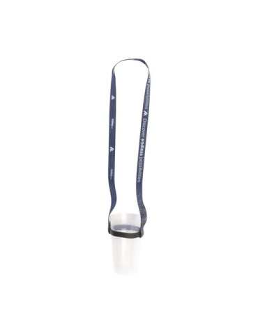 Lanyard Sublimation RPET 1,5 cm avec porte-gobelet