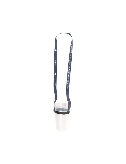 Lanyard Sublimation RPET 1,5 cm avec porte-gobelet