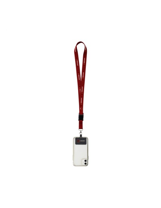 Lanyard Sublimation Buckle RPET 2 cm avec Patch