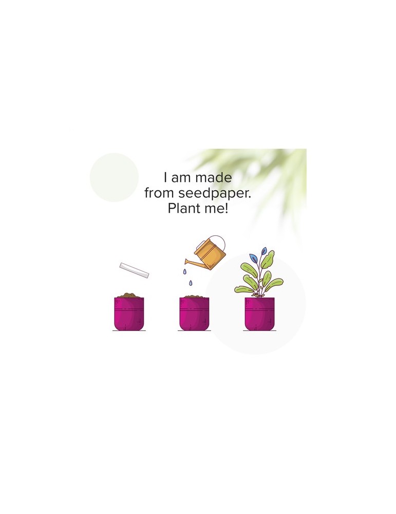 Seed Paper Lanyard 2 cm tour de cou