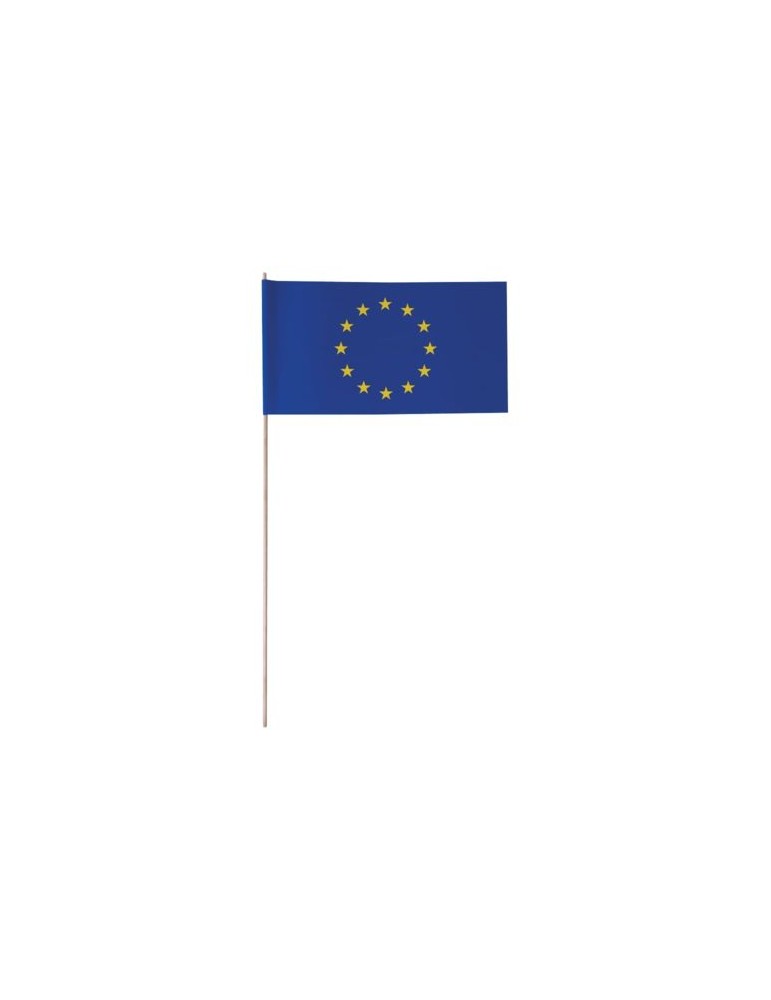 Petit drapeau Europe Matières : papier Couleurs : blanc personnalisable avec votre logo