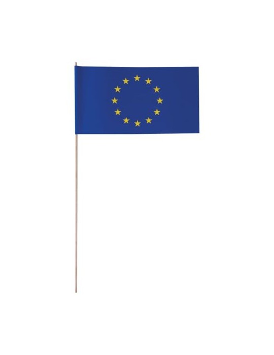 Petit drapeau Europe Matières : papier Couleurs : blanc personnalisable avec votre logo
