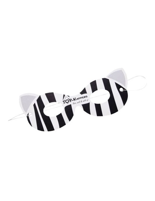 Loup en carton - Masque yeux Matières : carton Couleurs : blanc goodies publicitaire événementiel