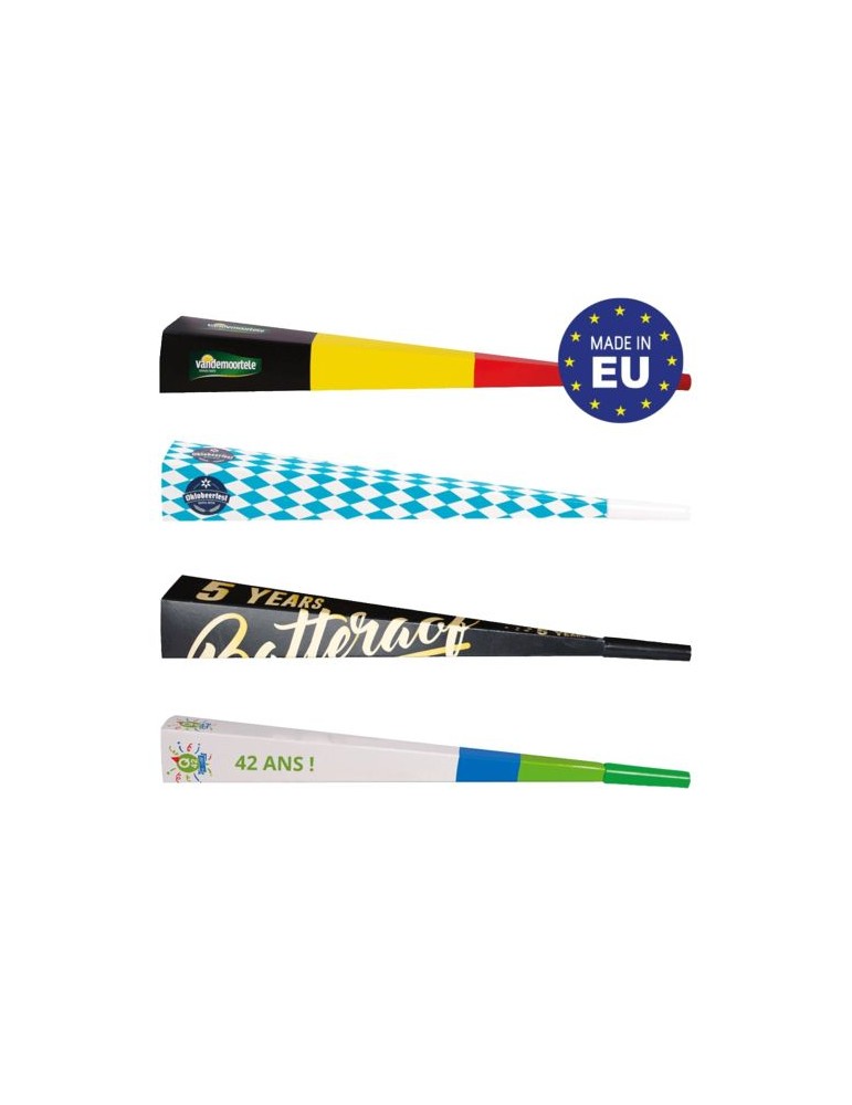 Grande trompette en carton