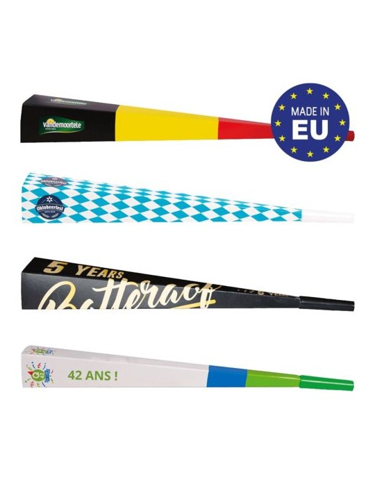 Grande trompette en carton