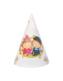 Chapeau pointu en carton Matières : carton Couleurs : blanc personnalisable avec votre logo