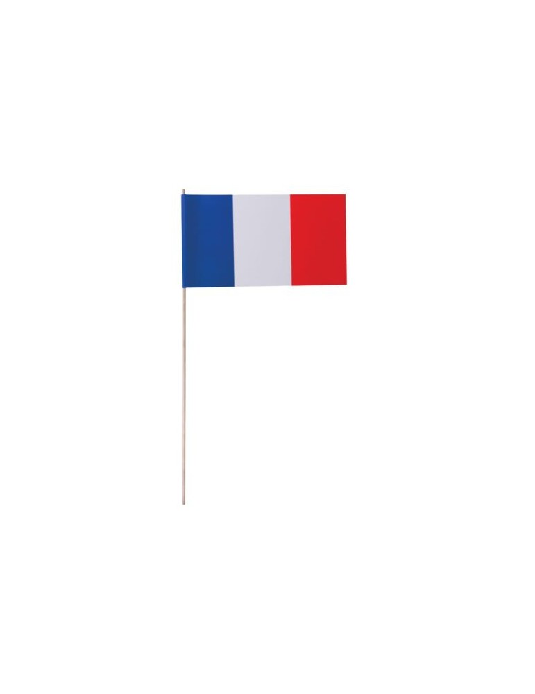 Petit drapeau France Matières : papier Couleurs : blanc personnalisable avec votre logo