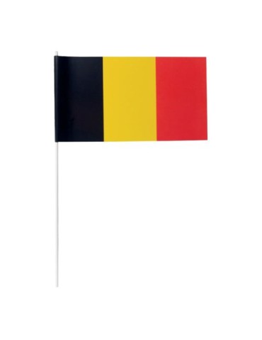 Petit drapeau Belgique Matières : papier Couleurs : blanc
