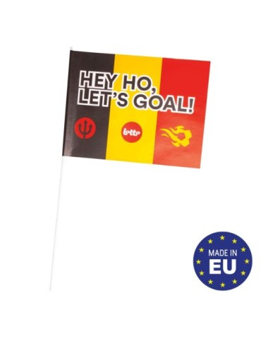 Drapeau en papier supporter 30x20cm Matières : papier Couleurs : blanc