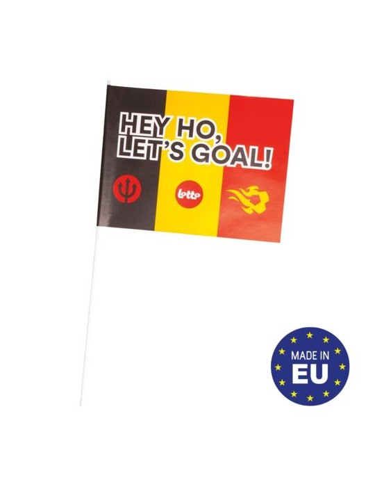 Drapeau en papier supporter 30x20cm