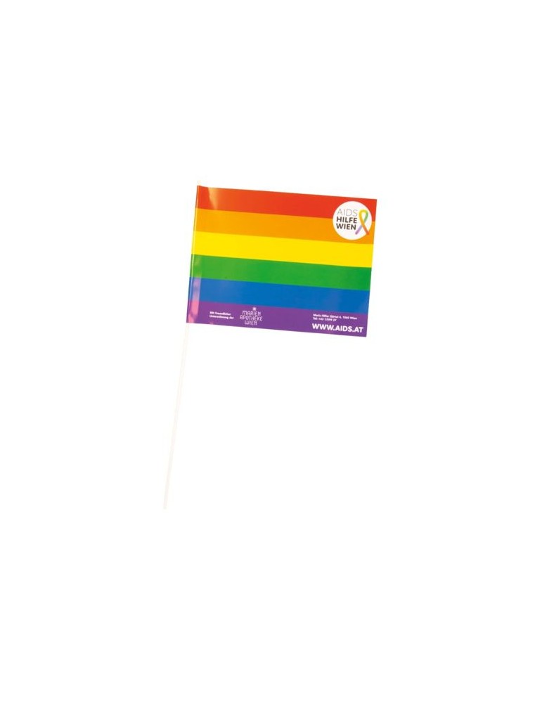 Drapeau en papier supporter 30x20cm Matières : papier Couleurs : blanc cadeau entreprise pas cher
