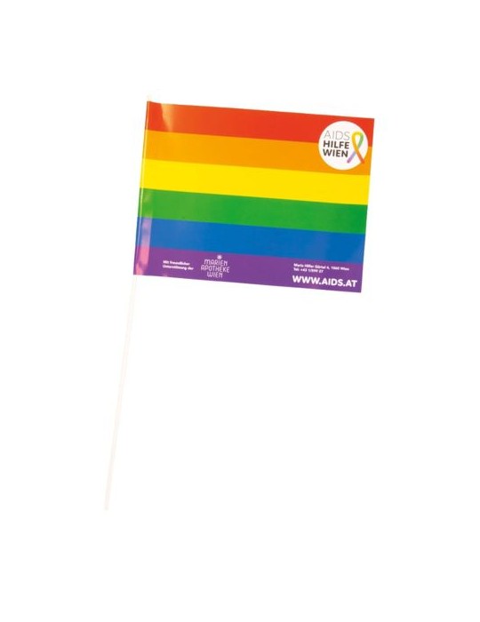 Drapeau en papier supporter 30x20cm Matières : papier Couleurs : blanc cadeau entreprise pas cher