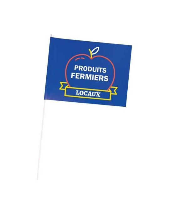 Drapeau en papier supporter 30x20cm Matières : papier Couleurs : blanc goodies publicitaire événementiel