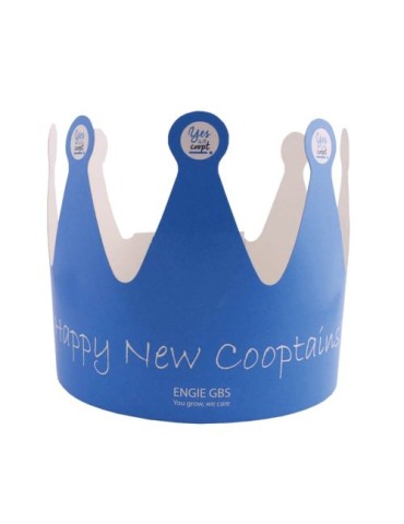 Couronne en carton Matières : carton Couleurs : blanc cadeau entreprise pas cher
