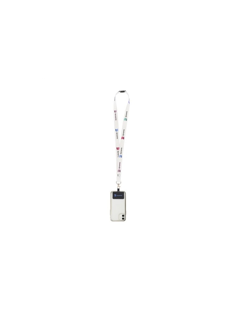Lanyard Sublimation Safety RPET 2 cm avec Patch
