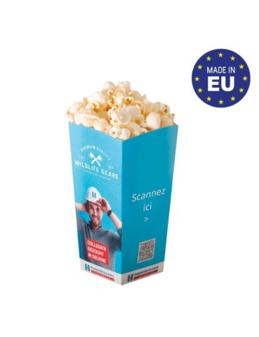 Pot à popcorn (petit) Matières : carton Couleurs : blanc