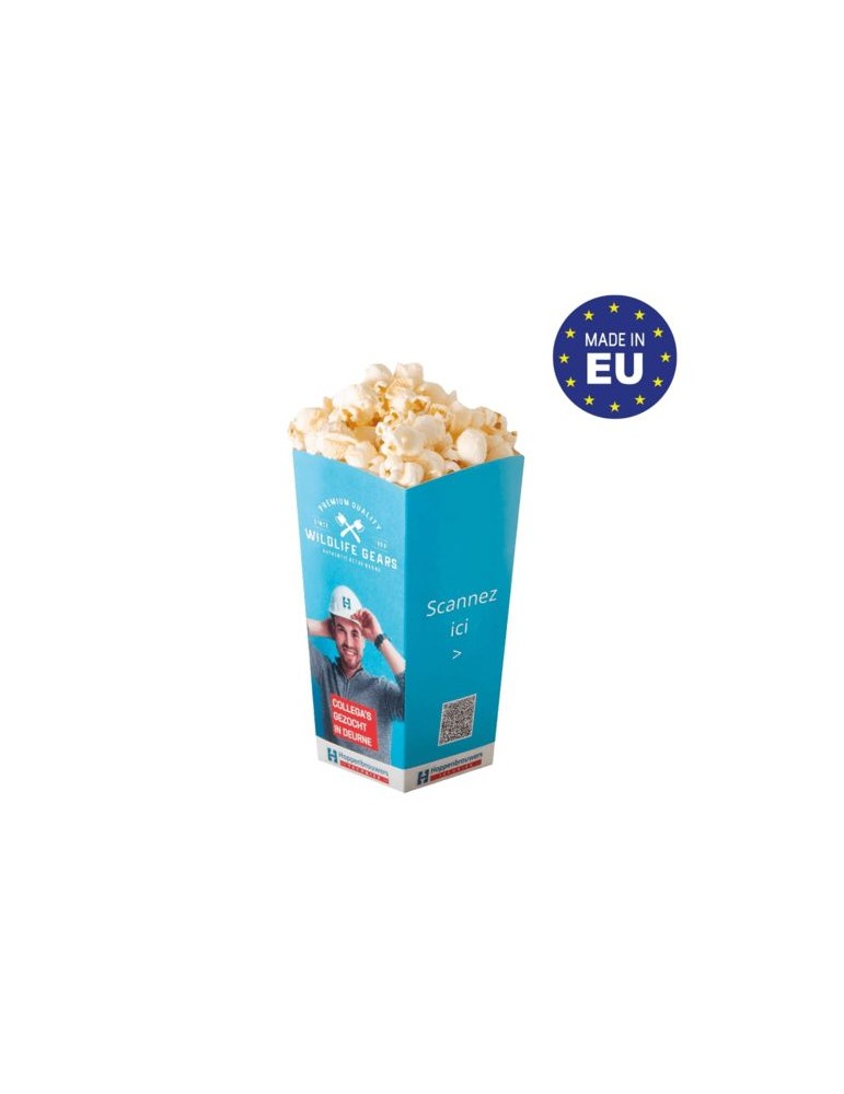 Pot à popcorn (petit) Matières : carton Couleurs : blanc