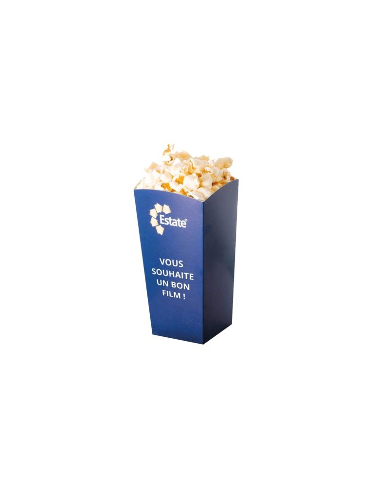 Pot à popcorn (petit) Matières : carton Couleurs : blanc cadeau entreprise pas cher