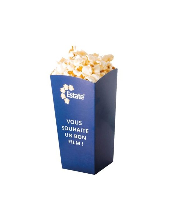 Pot à popcorn (petit) Matières : carton Couleurs : blanc cadeau entreprise pas cher