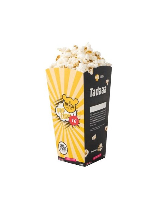 Pot à popcorn (petit) Matières : carton Couleurs : blanc goodies publicitaire événementiel