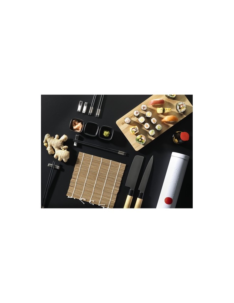 Temaki Bamboo Sushi Tray ensemble cadeau