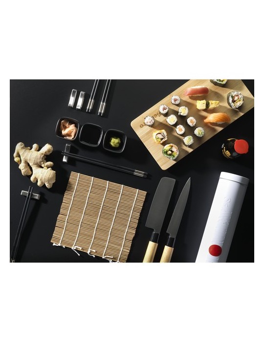 Temaki Bamboo Sushi Tray ensemble cadeau