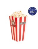 Pot à popcorn (moyen) Matières : carton Couleurs : blanc