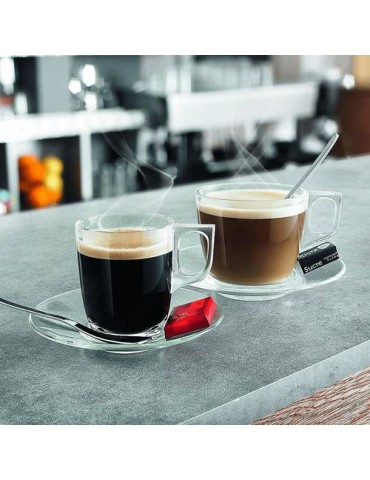 Tasse à café en verre 9cl Matières : verre Couleurs : transparent cadeau entreprise pas cher