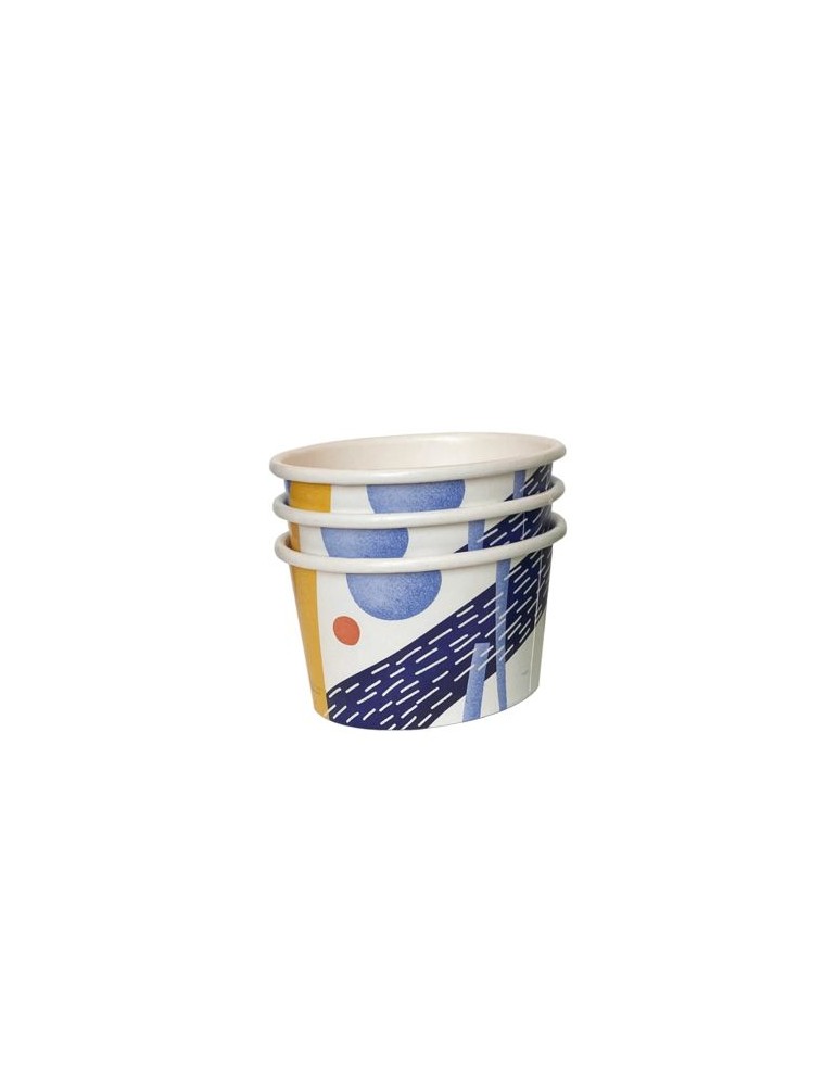 Pot à glace en carton Matières : carton Couleurs : blanc goodies publicitaire événementiel